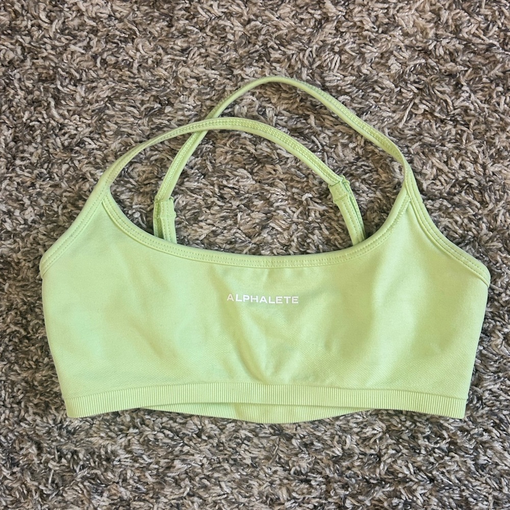 Alphalete Women's Green Sports Bra